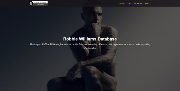 Robbie Williams Database